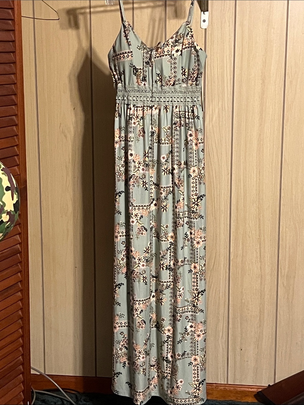 Derek Heart Sage Floral Maxi Dress